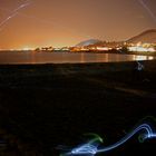 Frisbee at night