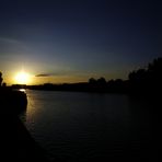 frisch aus dem Fotoapparat - sunset am Nürnberger Main-Donau-Kanal