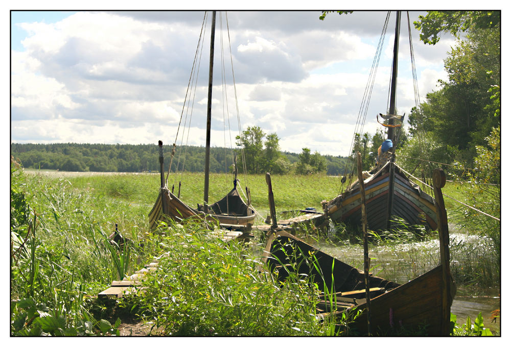 Frische Brise im Hafen von Birka