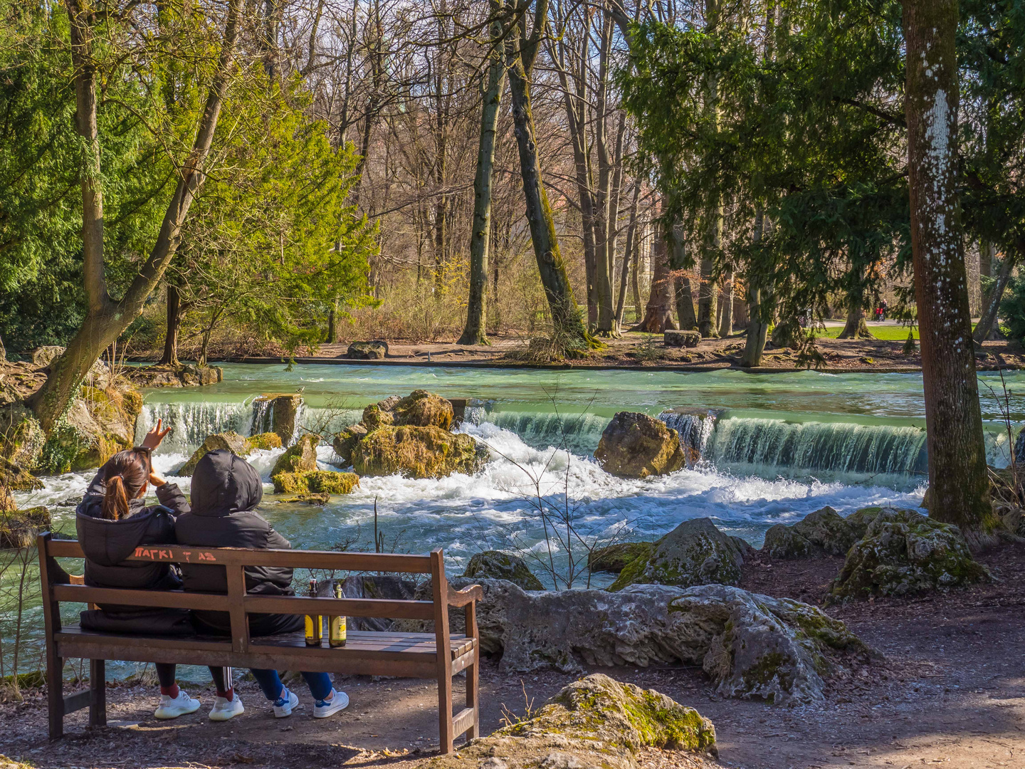 Frische Lust schnappen im Englischen Garten