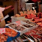 Frischer Fisch vom Fischmarkt in Siracusa