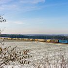 Frischer Koks- Eisenbahn und Landschaft