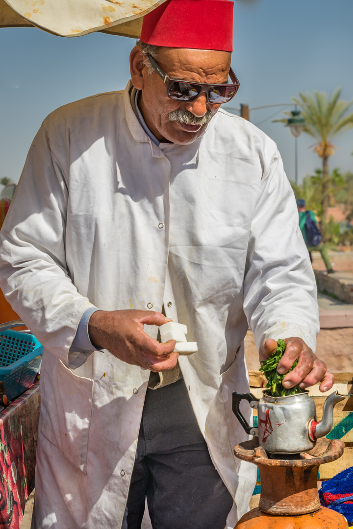 frischer Minz-Tee  -  Marrakesch/Marokko