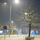 Frischer Schnee am Bahnhof Oensingen
