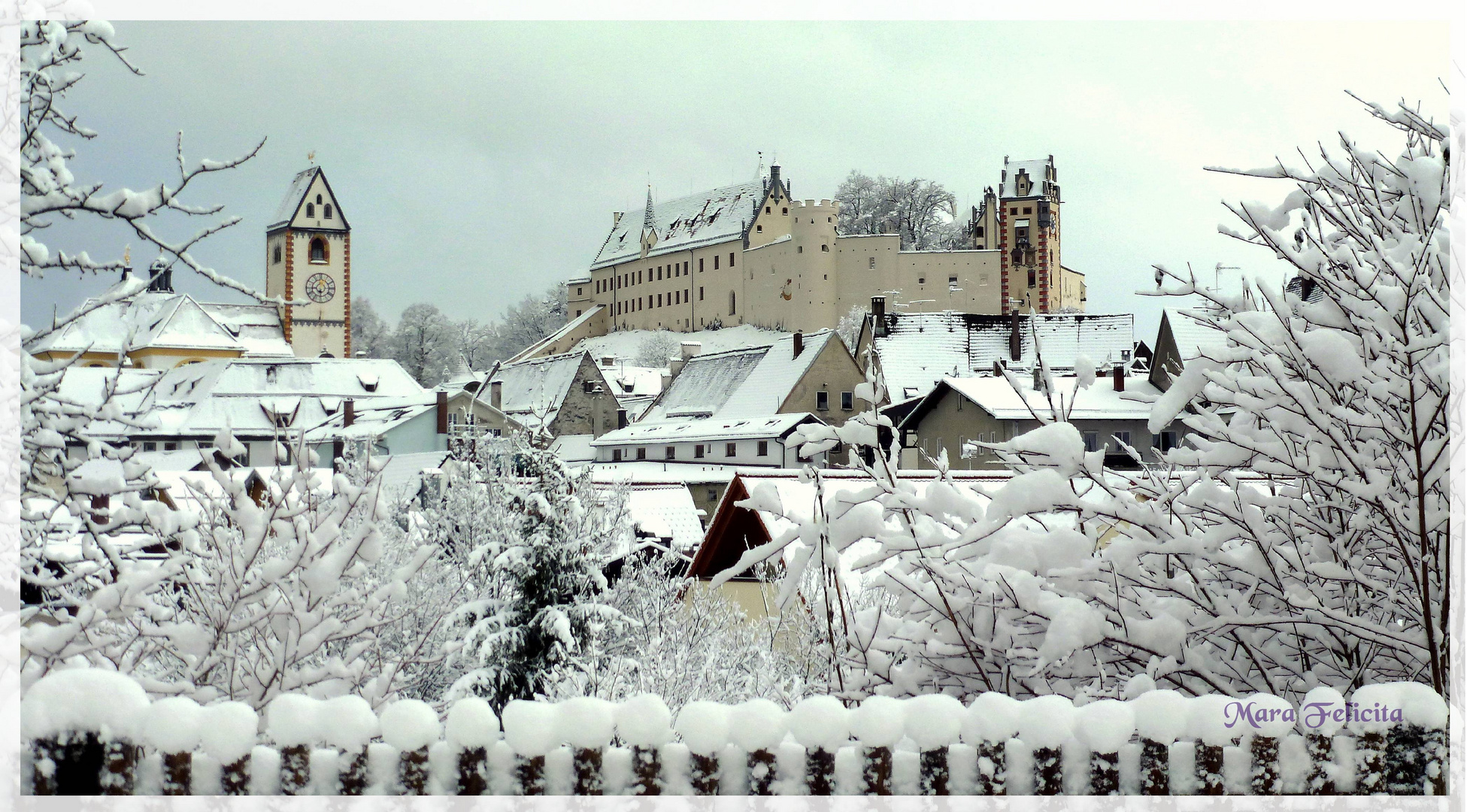 Frischer Schnee in Füssen......