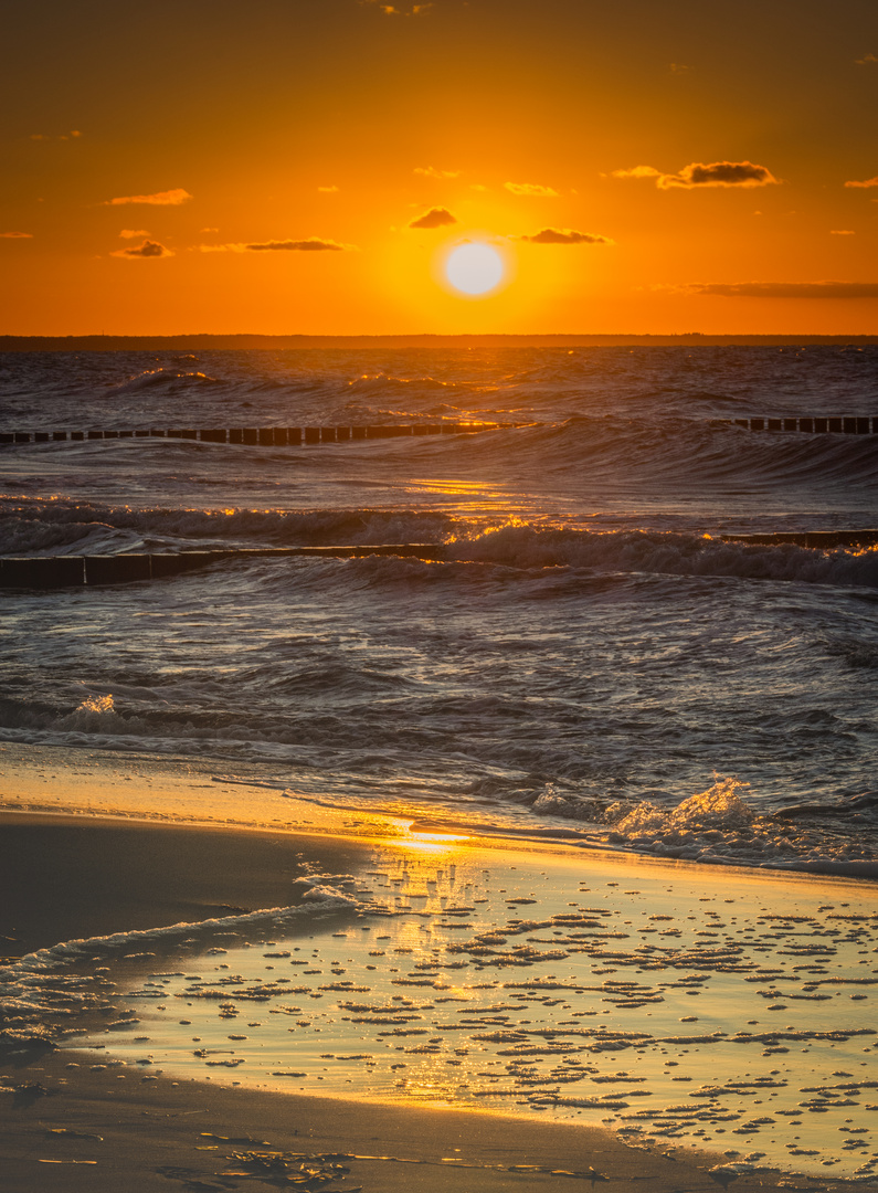 Frischer Wind zum Sonnenuntergang