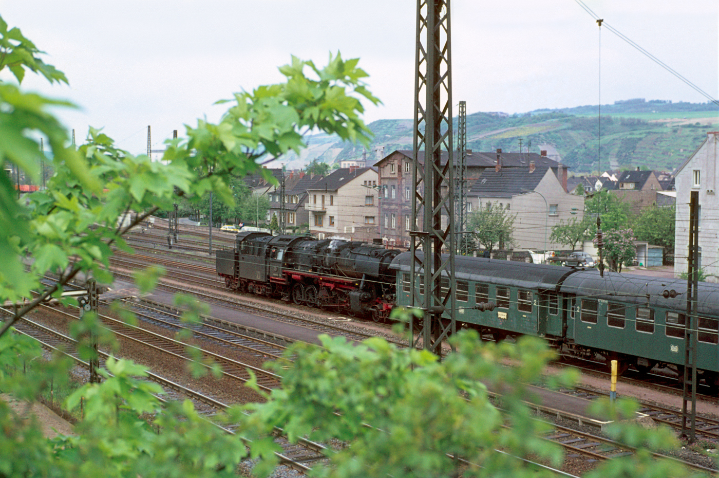 Frisches Grün und alter Zug