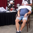 Friseur im alten Stil