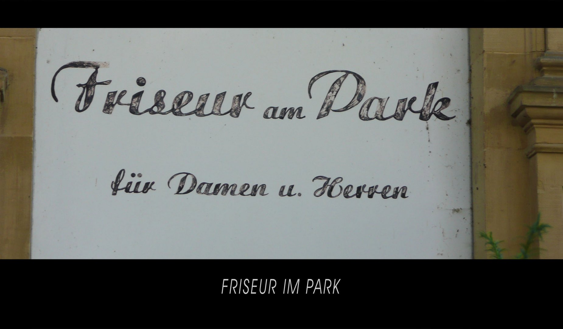 Friseur im Park