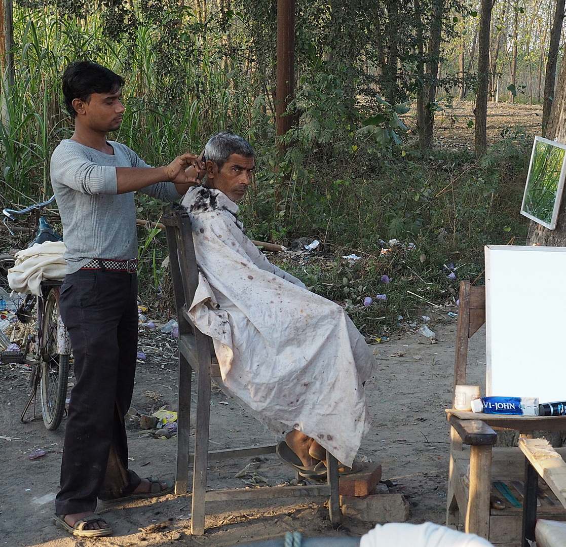 Friseur in Indien