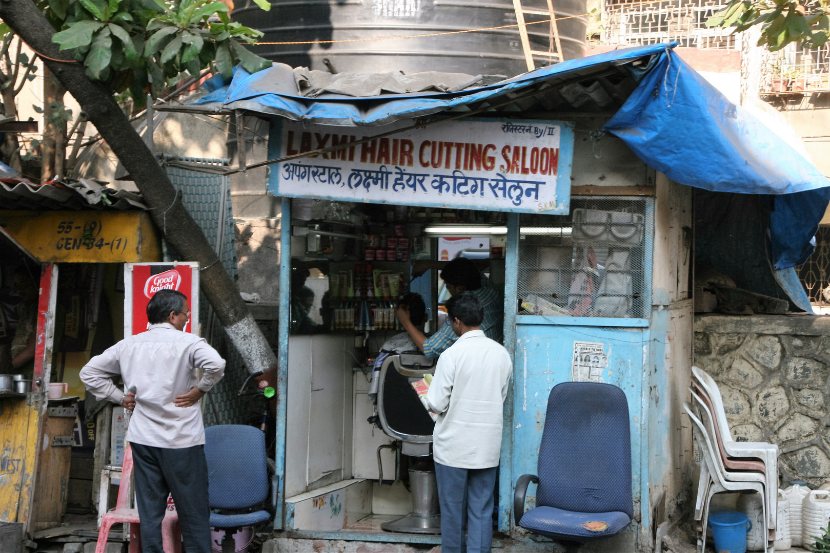 Friseur in Mumbai, Indien