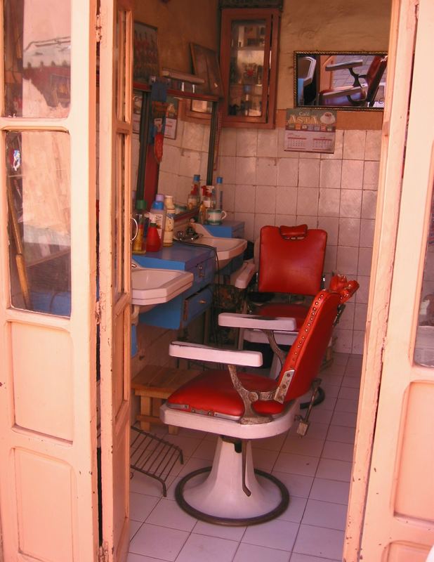 Friseurladen in Marrakech