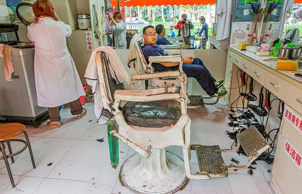 Friseursalon in Kunming