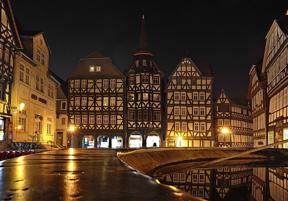 Fritzlarer Marktplatz mit dem Gildehaus