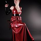 Frl_Fox in red Latex-Gown. Thank you Freya.