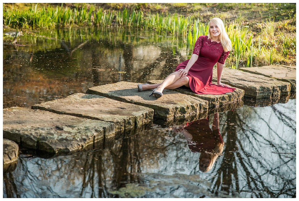 Fröhlich im Wasserspiegel