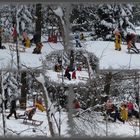 Fröhliche kleine Schneemänner