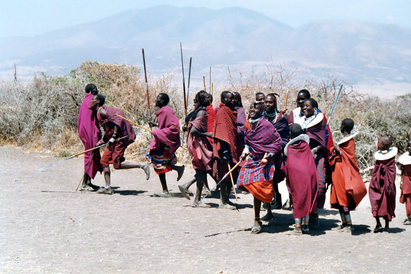 Fröhliche Maasai