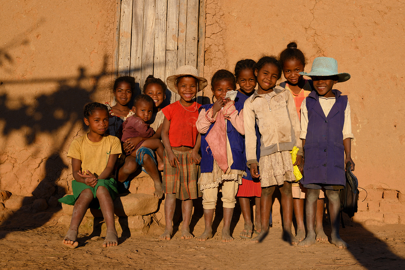 fröhliche Mädchen / Madagaskar 