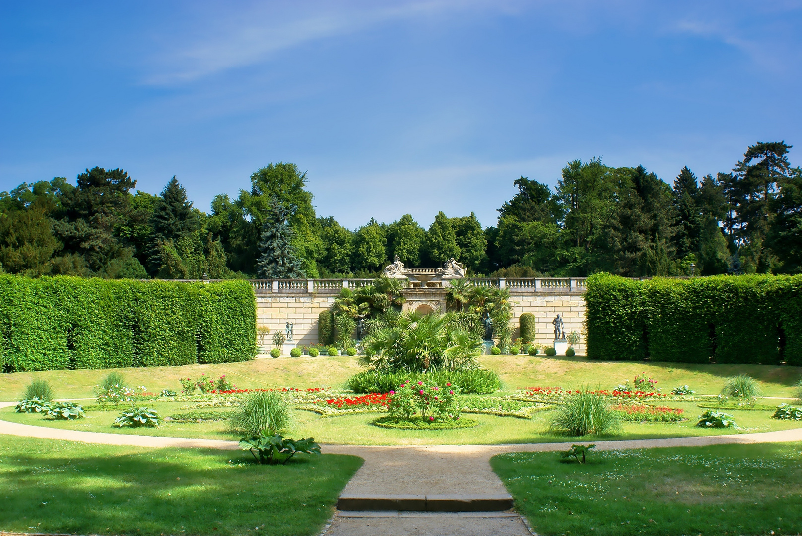 fröhliche Stimmung im Park Sanssouci