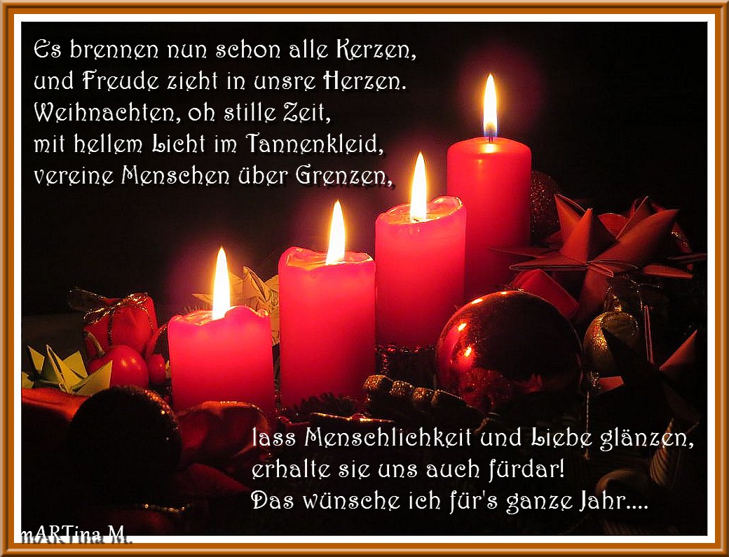 Fröhliche Weihnachten für alle (mit Gedicht)