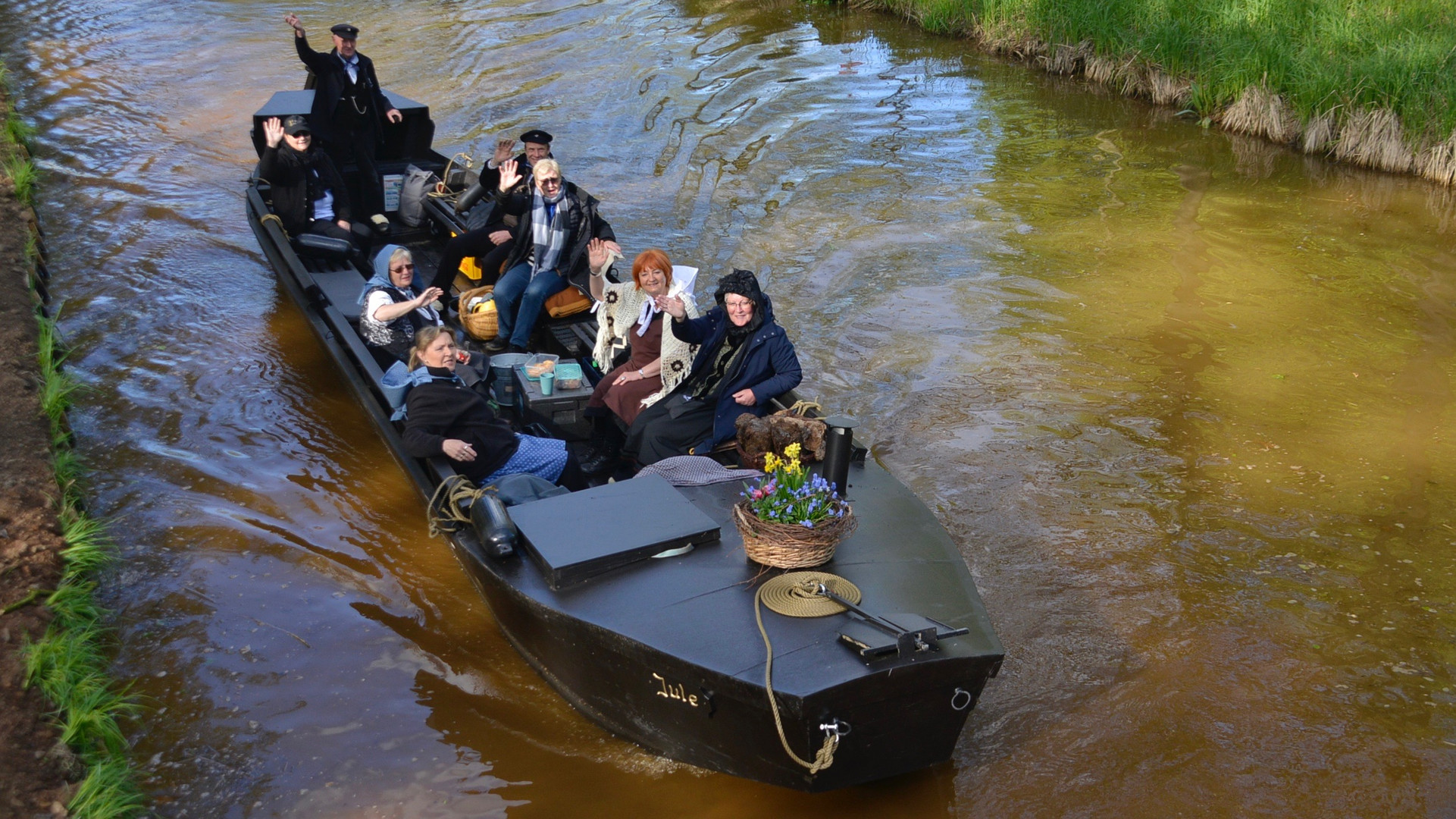 Fröhliches Wiedersehen an den Brücken