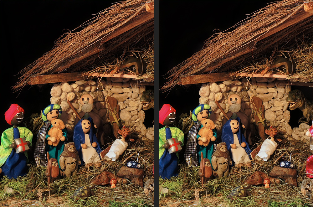 Frohe 3D-Weihnachten Foto & Bild  stereoskopische raumbilder, kreuzblick-stereos, 3d-kreuzblick 
