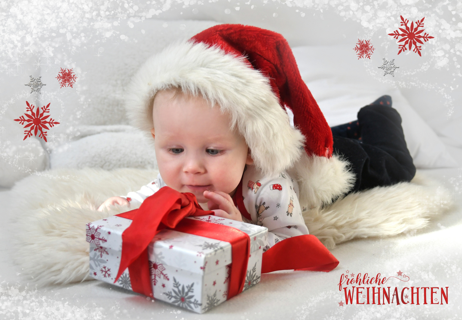 frohe Bescherung Foto & Bild weihnachten, karte, paket Bilder auf