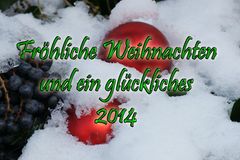 Frohe Festtage und ein glückliches 2014 ...............