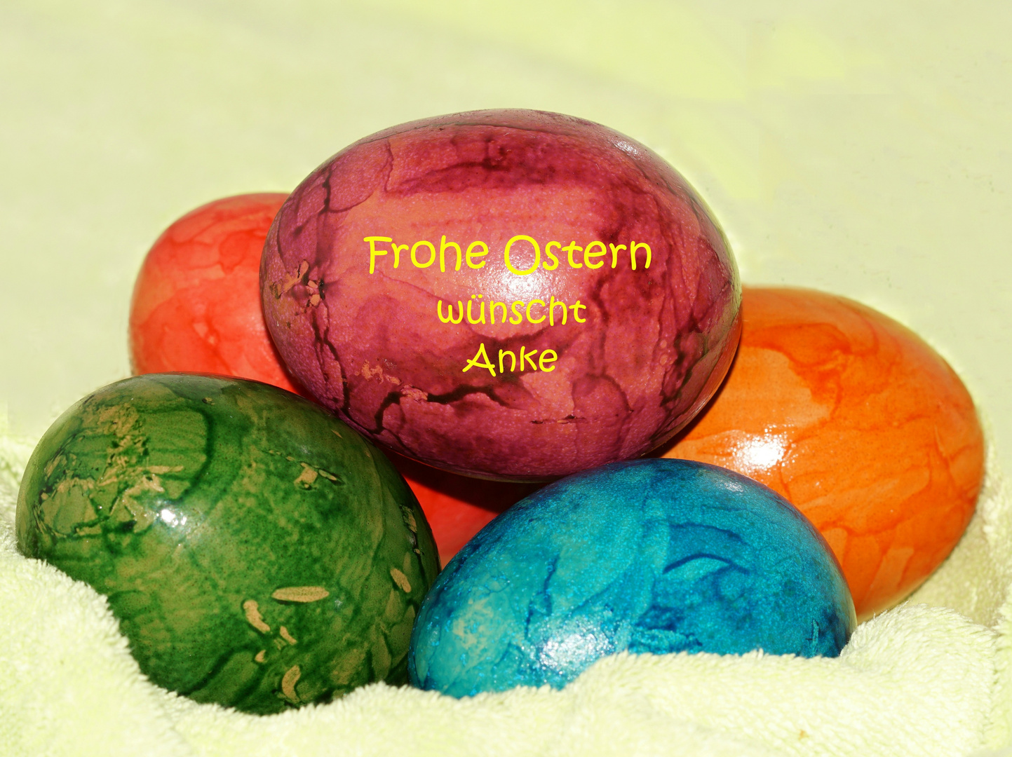 "Frohe Ostern"