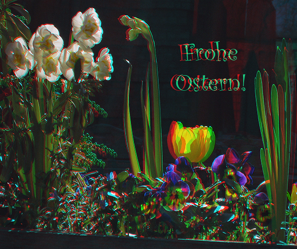 Frohe Ostern! 2010 (Anaglyphe)