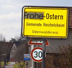 "Frohe Ostern"