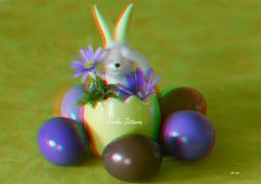 Frohe Ostern - Anaglyphen