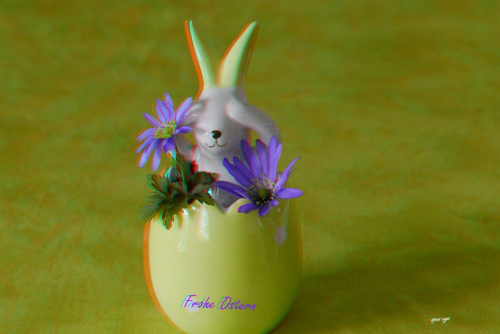 Frohe Ostern - Anaglyphen