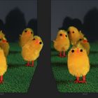 Frohe Ostern in 3D