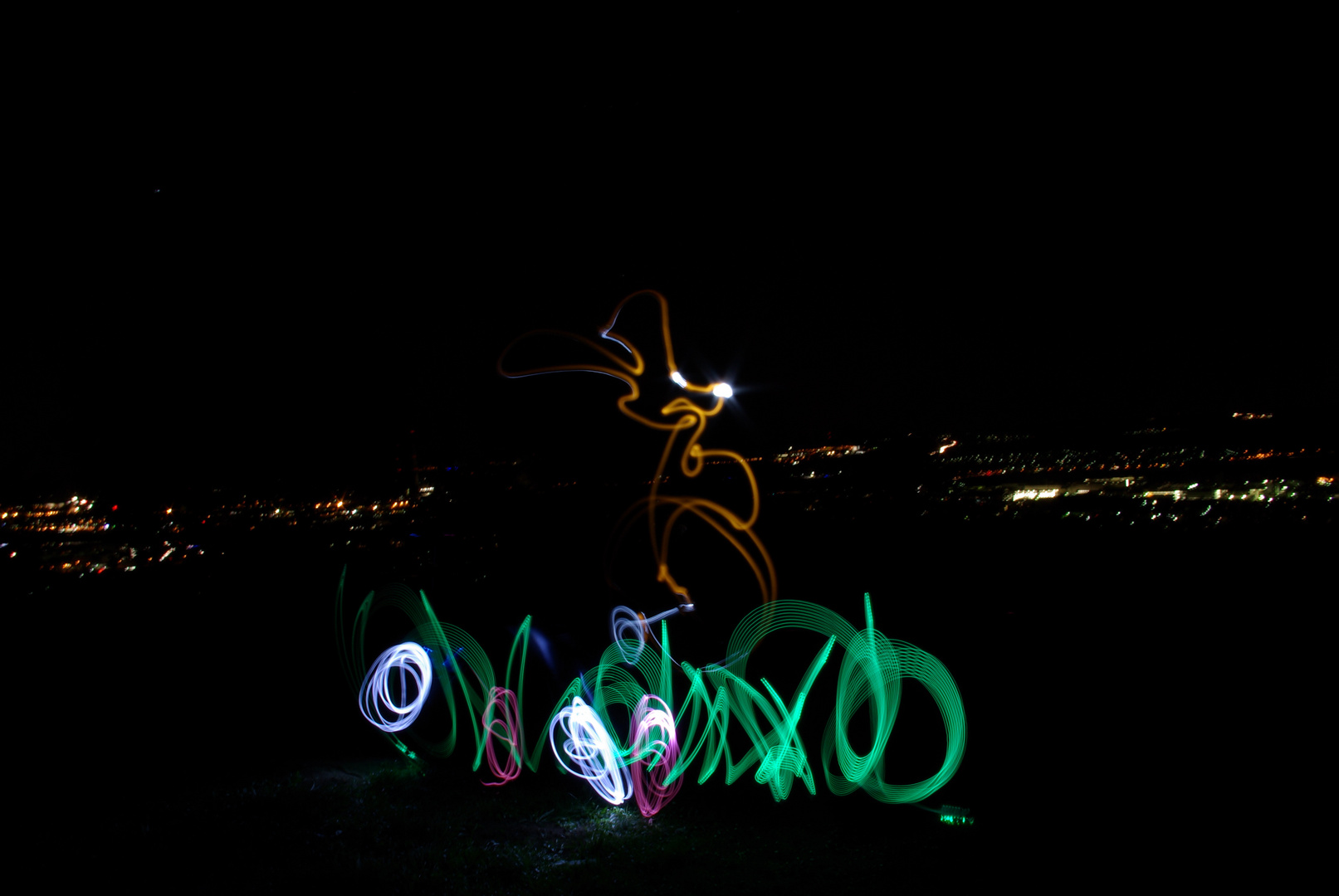 Frohe Ostern, Lightpainting