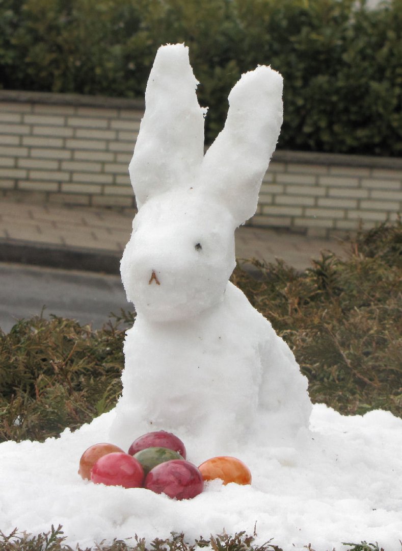 Frohe Ostern mit dem Osterhasen