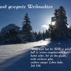 Frohe und gesegnete Weihnachten