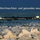 Frohe Weichnachten!  (Eis-chips  an der Neva).