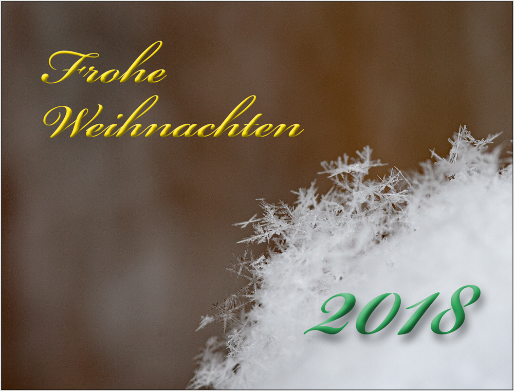 Frohe Weihnachten 2018