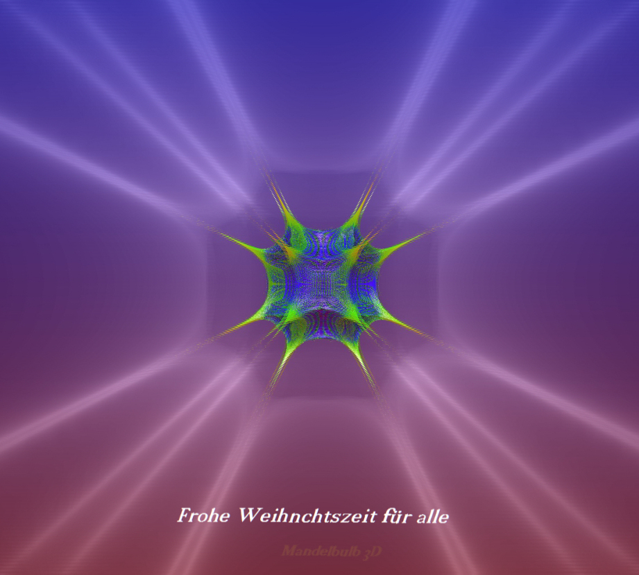 Frohe Weihnachten - 3D Interlaced 