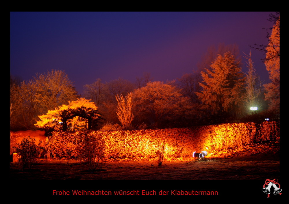 Frohe Weihnachten aus dem Dortmunder Westfalenpark - Winterleuchten