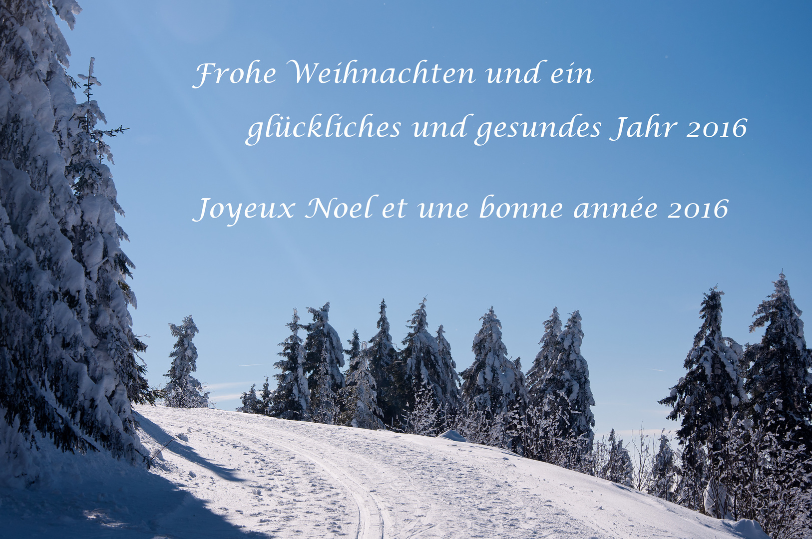 Frohe Weihnachten - Joyeux Noel