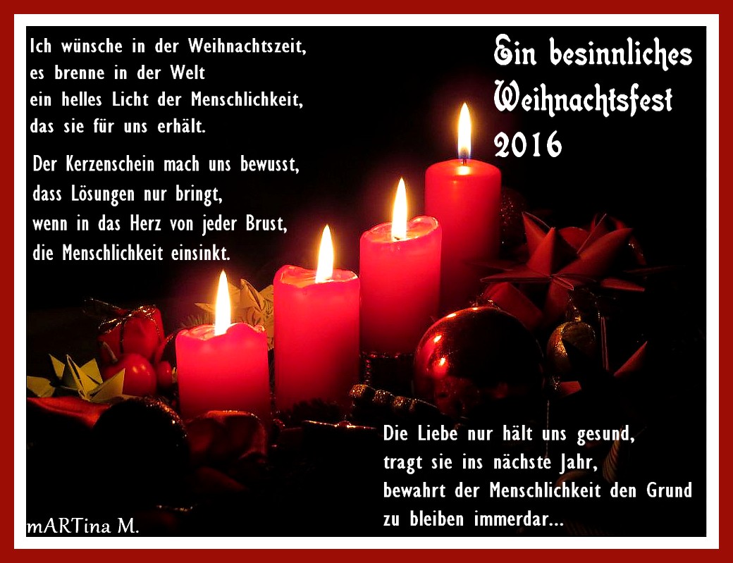 Frohe Weihnachten (mit Gedicht)