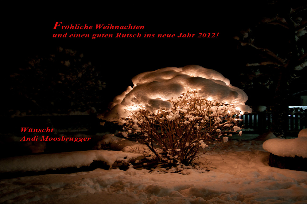 Frohe Weihnachten und ....