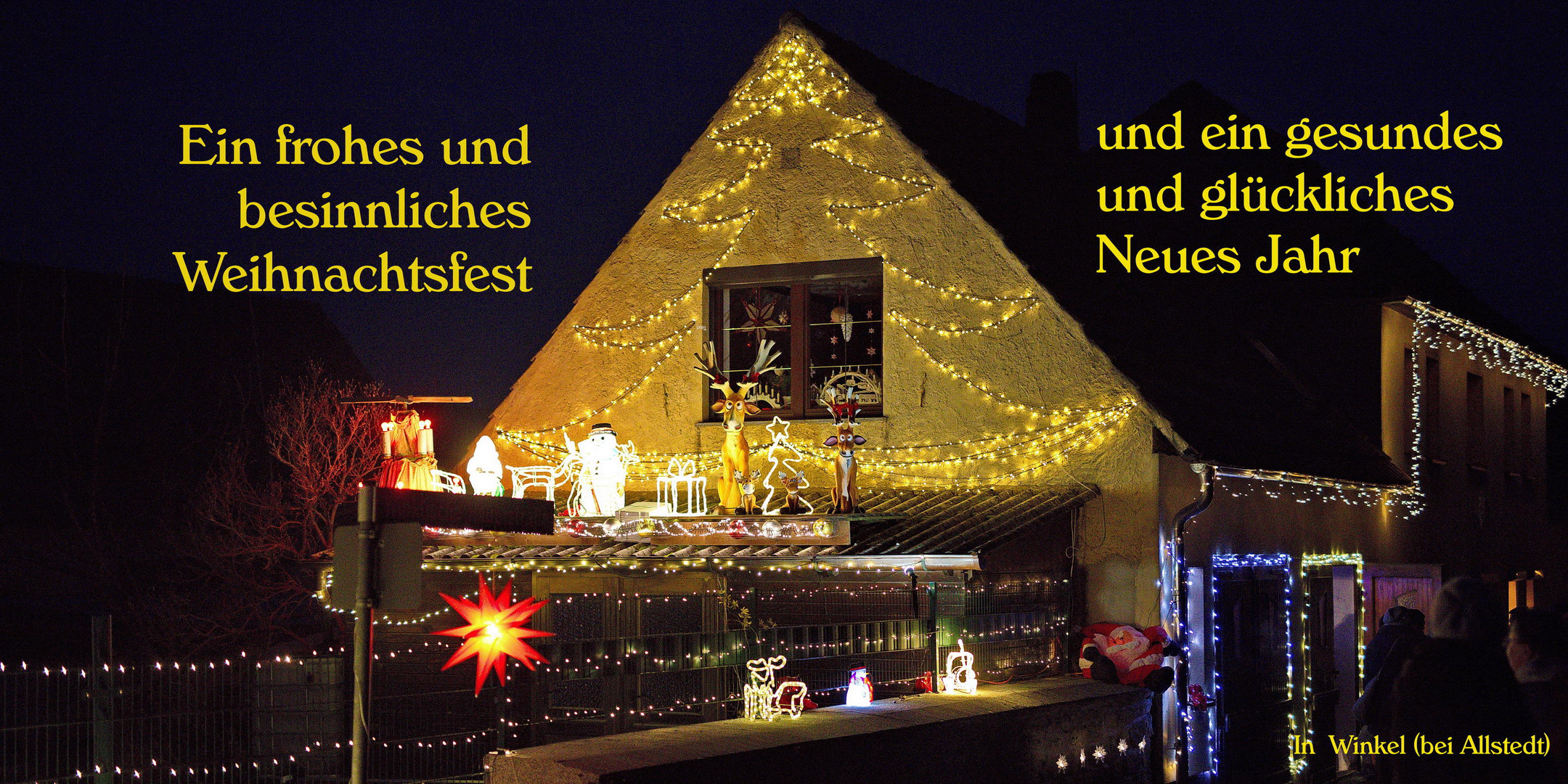 Frohe Weihnachten und ein glückliches Neues Jahr