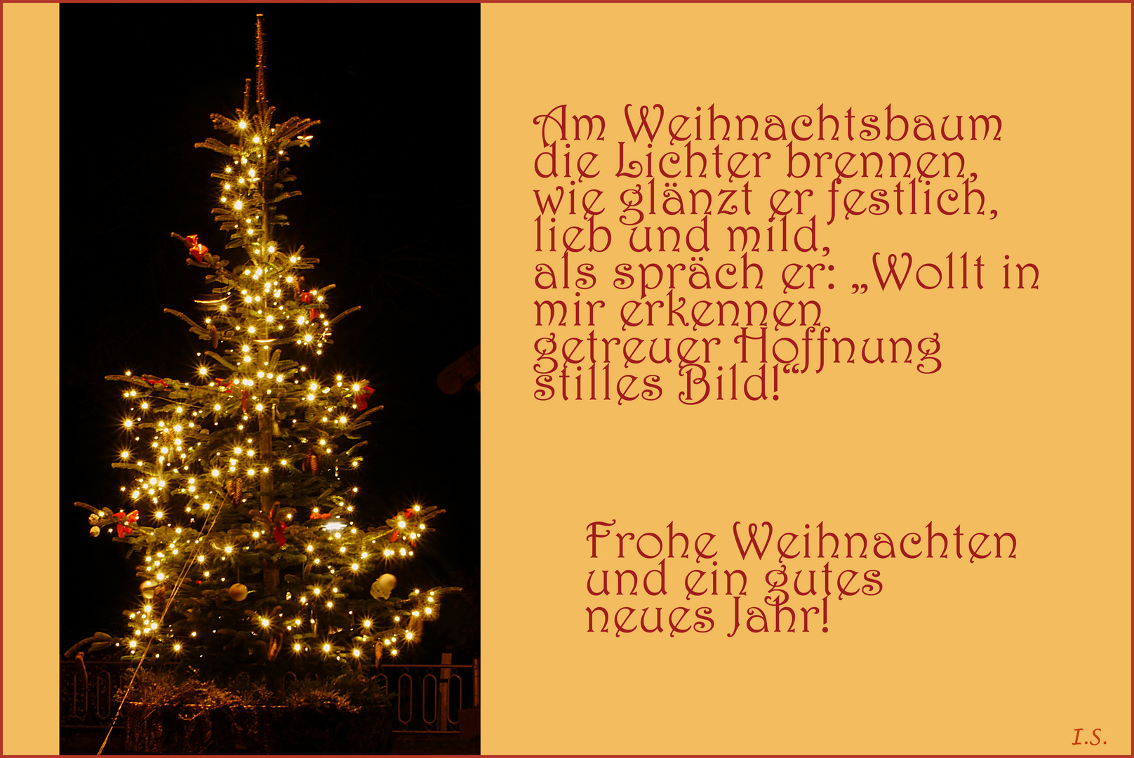 Frohe Weihnachten und ein gutes neues Jahr!