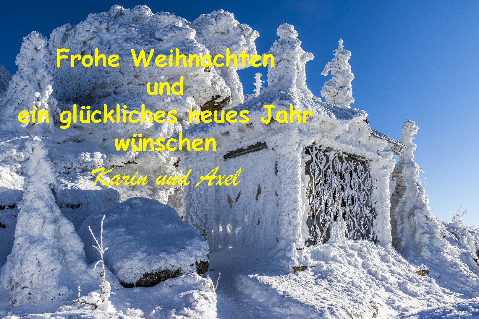 Frohe Weihnachten und einen guten Rutsch