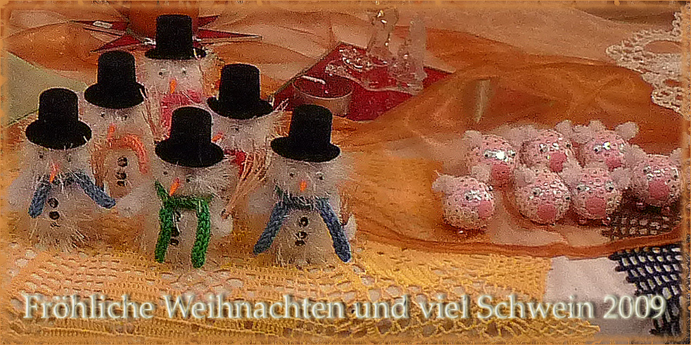 Frohe Weihnachten und viel Schwein 2009