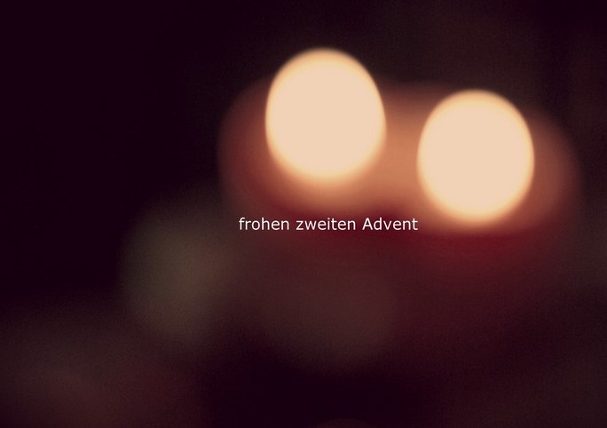 frohen zweiten Advent